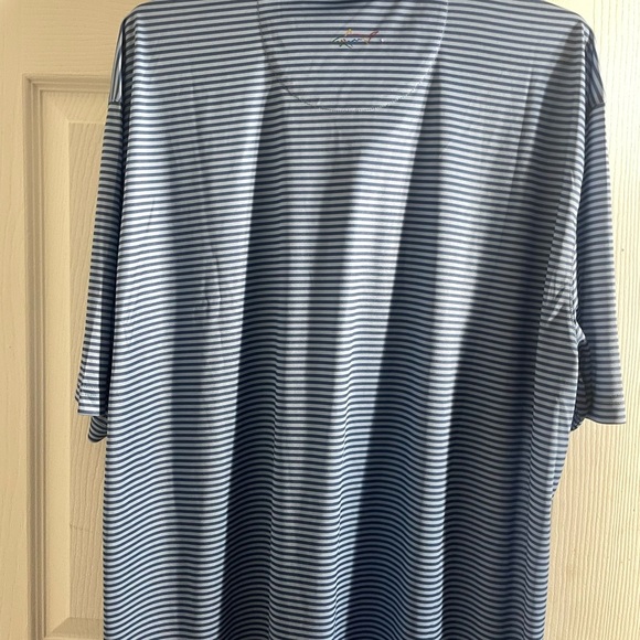 Lot of 3 Greg Norman Collection Gray and blue Polo Shirt Striped - Picture 11 of 12